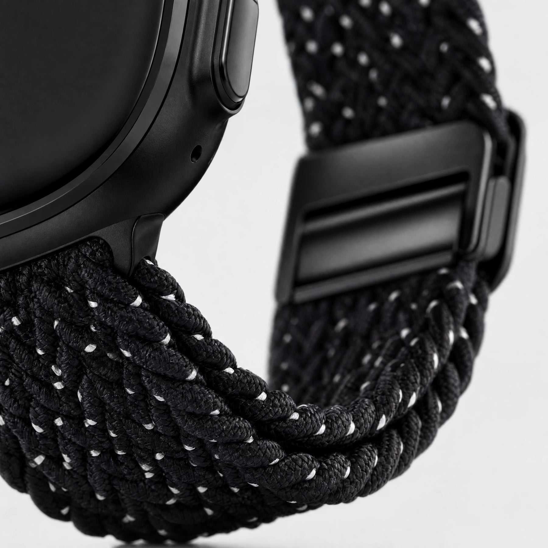 xstrape Black Reflective Braided Apple Watch Ultra Band