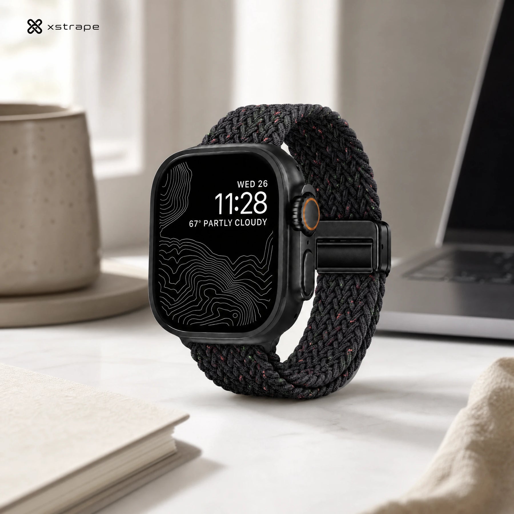 Xstrape Smart Watch with Braided Band - Sleek Design