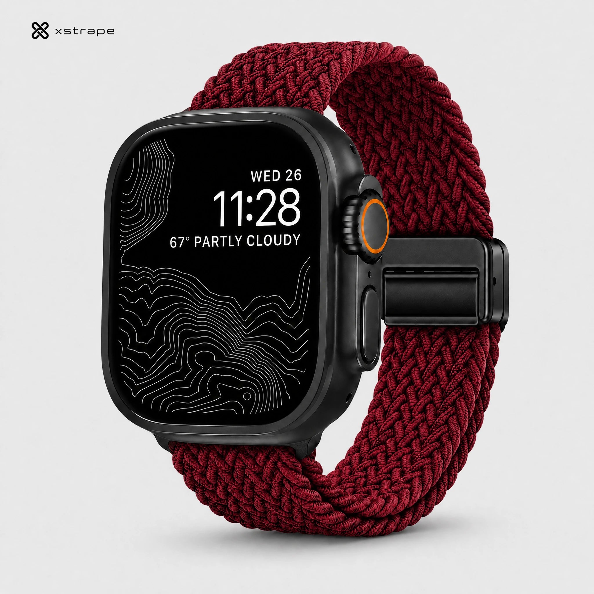 Stylish Smartwatch with Braided Strap - Xstrape