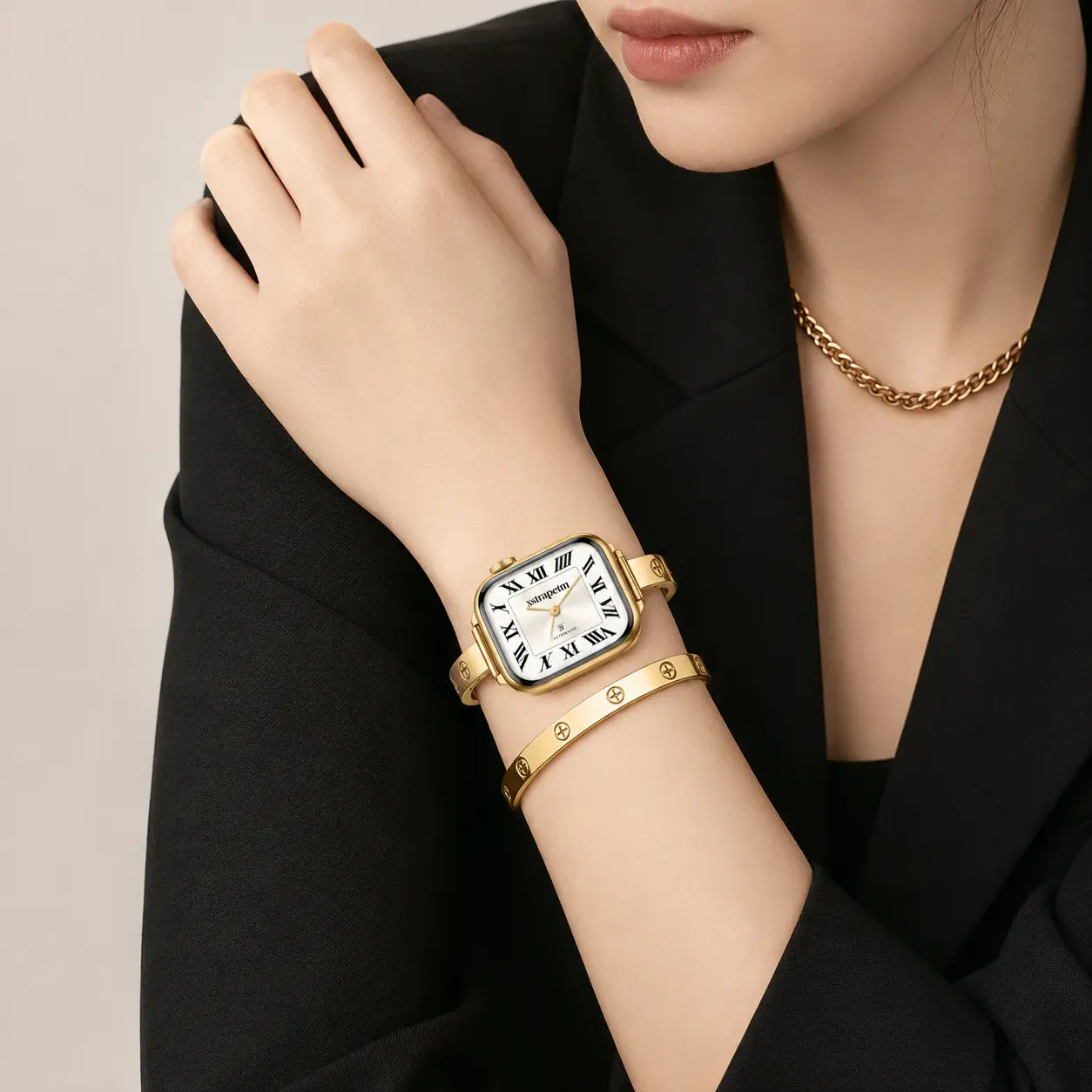 316L Stainless Steel Slim Crosslet Apple Watch Bracelet Band