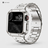 xstrape Stainless Steel Apple Watch Case Band with Rugged Metal Bezel