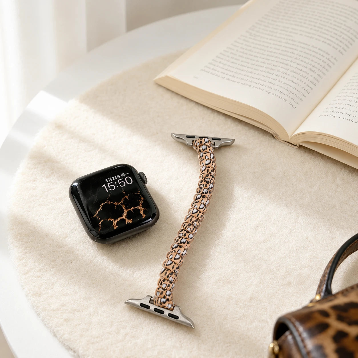 Leopard Coil Stretch Band for Apple Watch