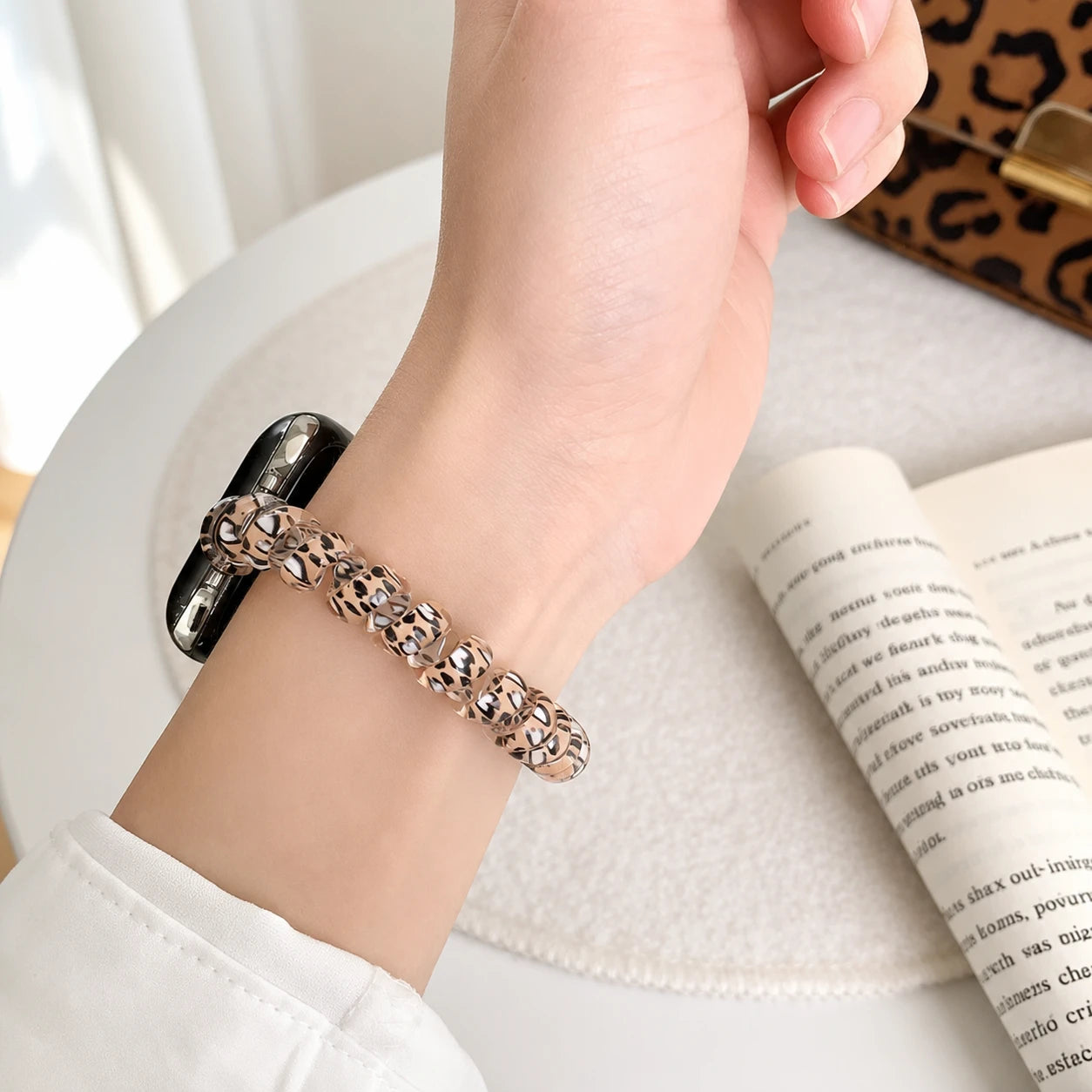 Leopard Coil Stretch Band for Apple Watch