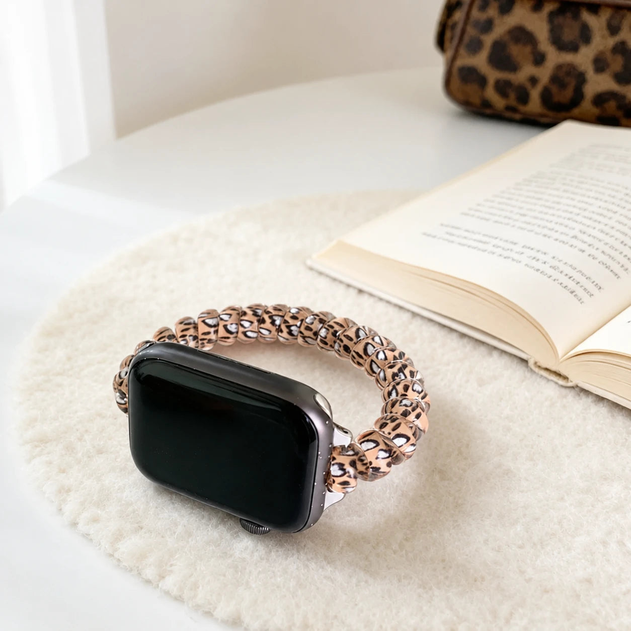 Leopard Coil Stretch Band for Apple Watch