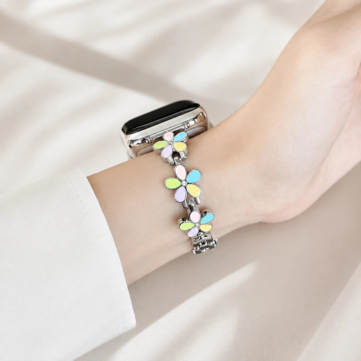 Bloom Enamel Flower Bracelet Band for Apple Watch