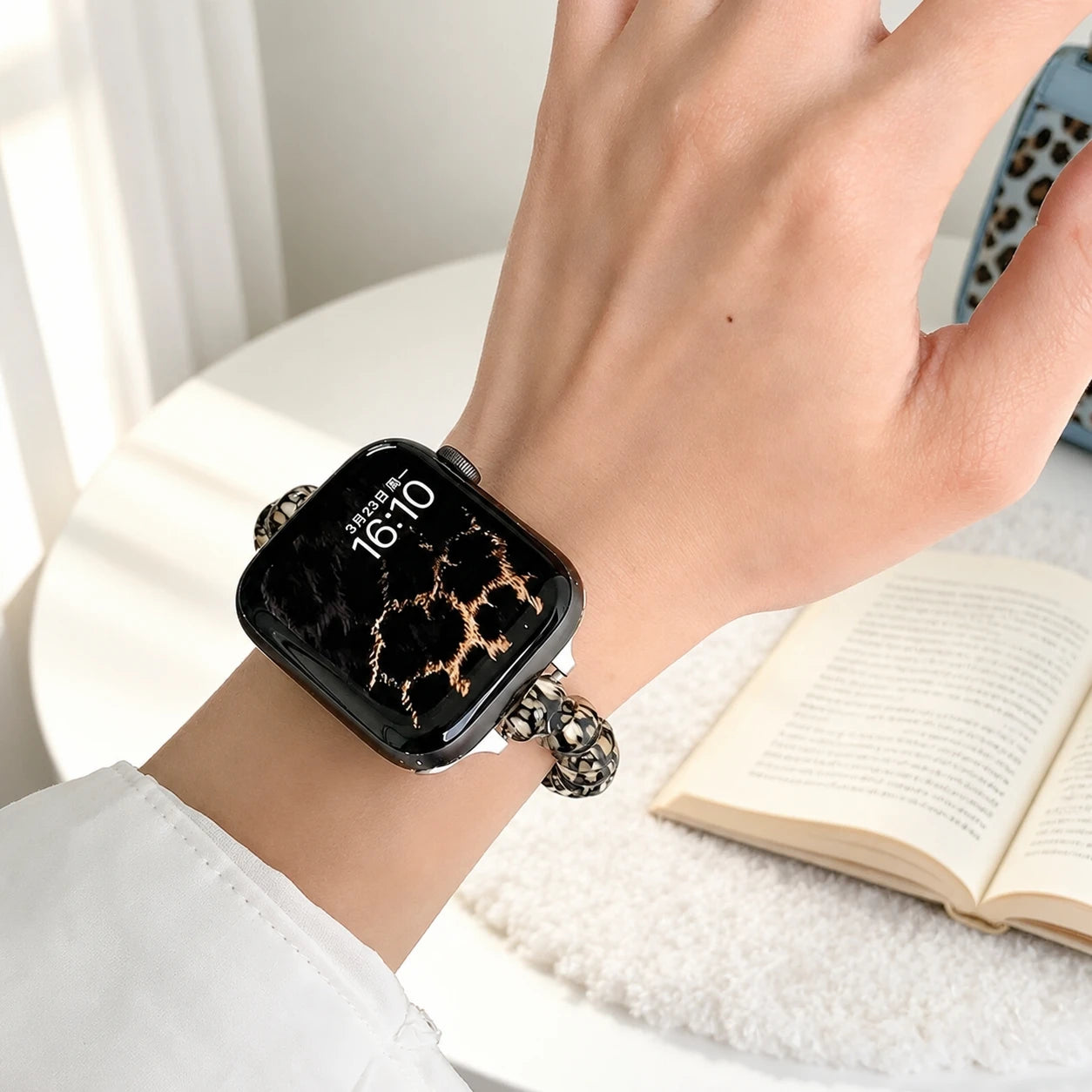 Leopard Coil Stretch Band for Apple Watch