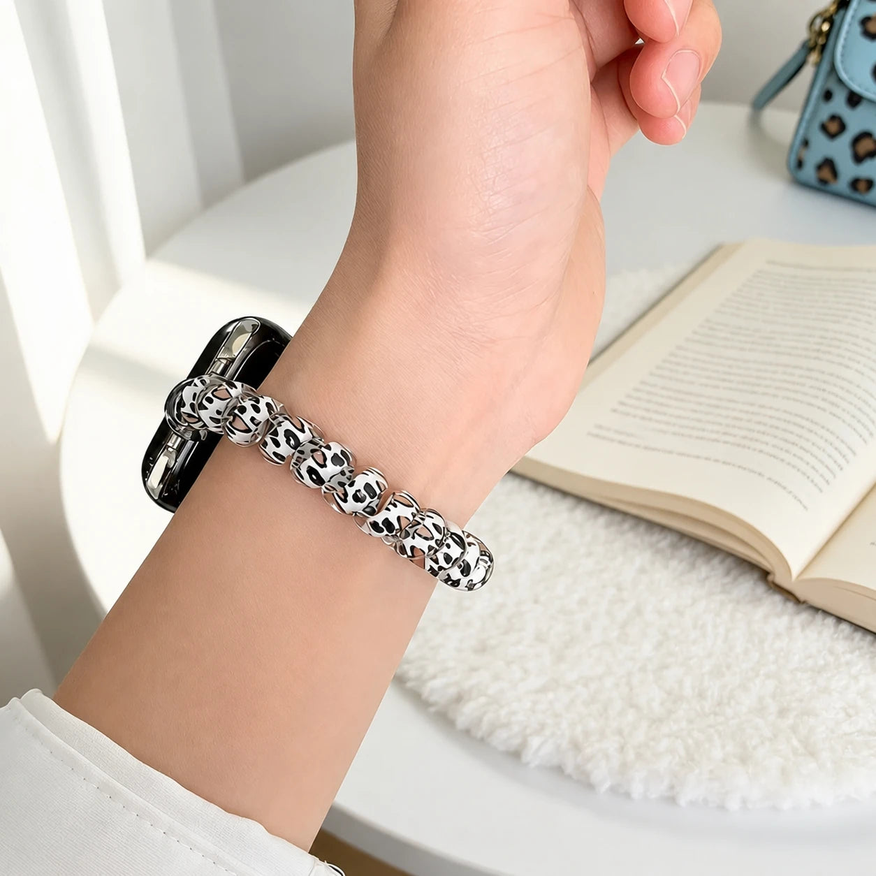 Leopard Coil Stretch Band for Apple Watch