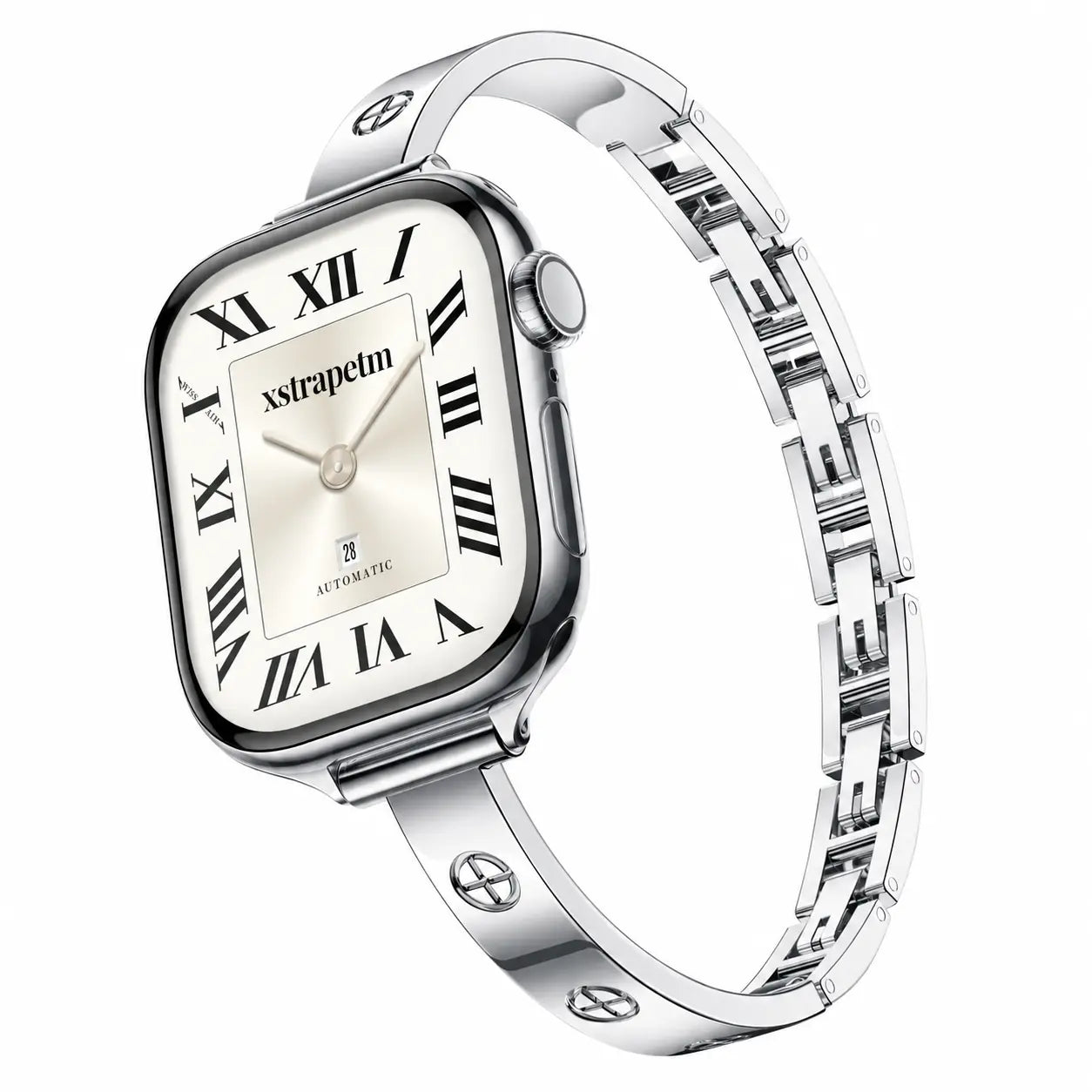 316L Stainless Steel Slim Crosslet Apple Watch Bracelet Band