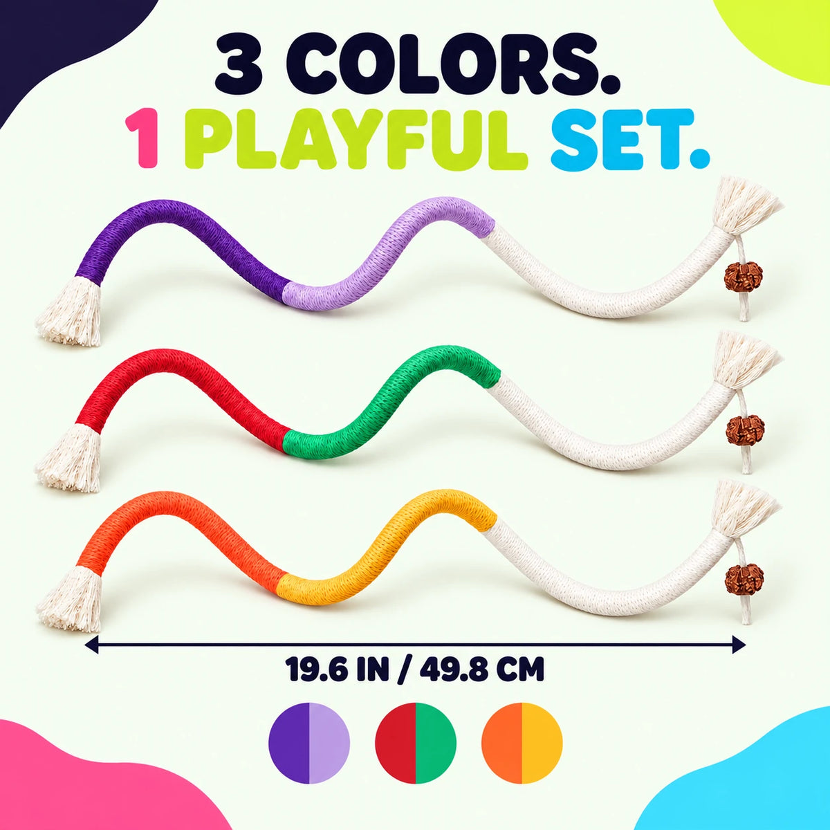 Cat rope colors and size