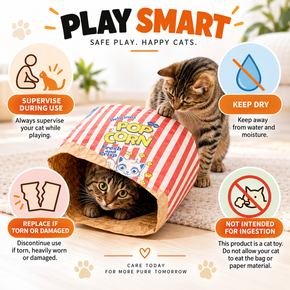 Supervised use and kraft paper hideout safety guidance