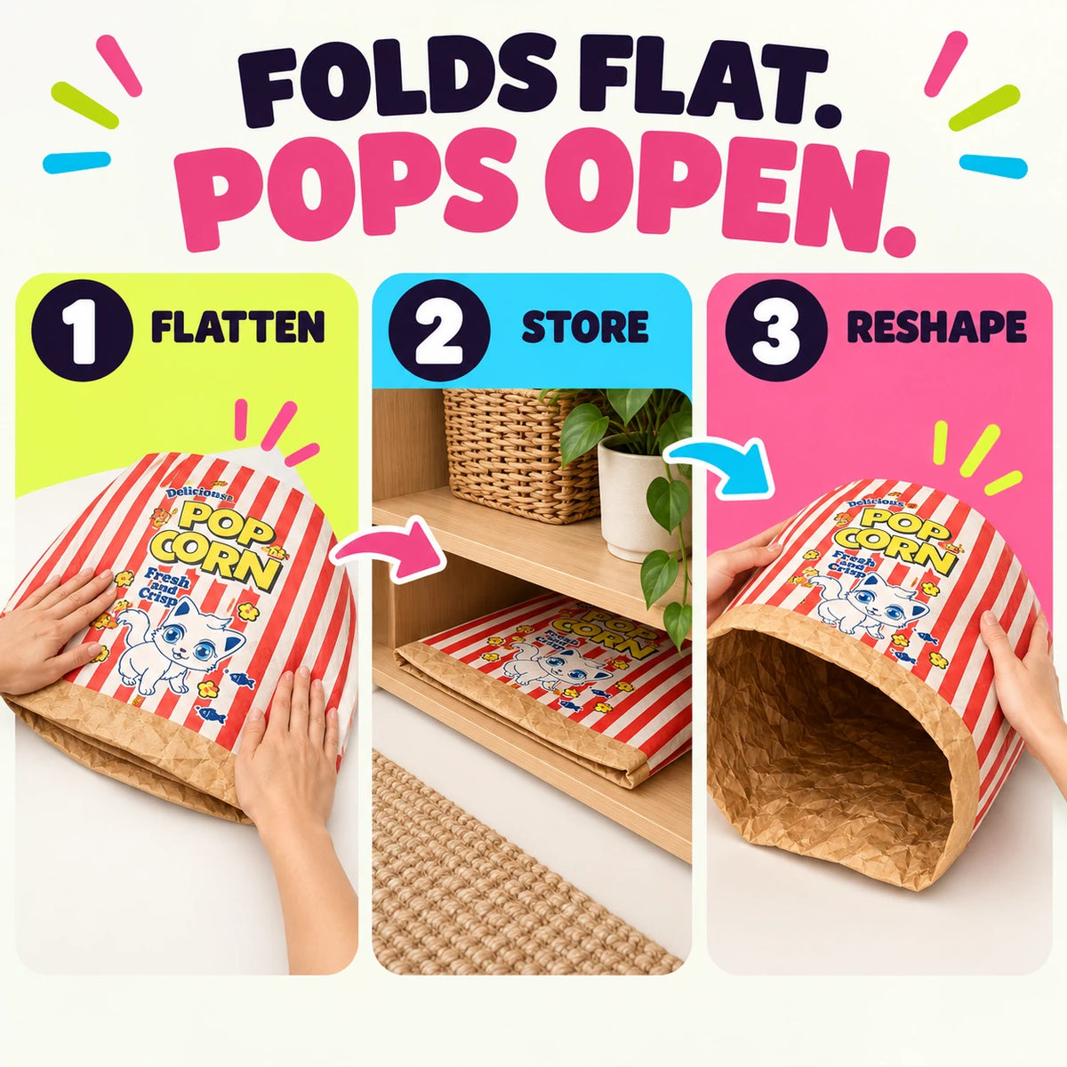 Fold-flat storage guide