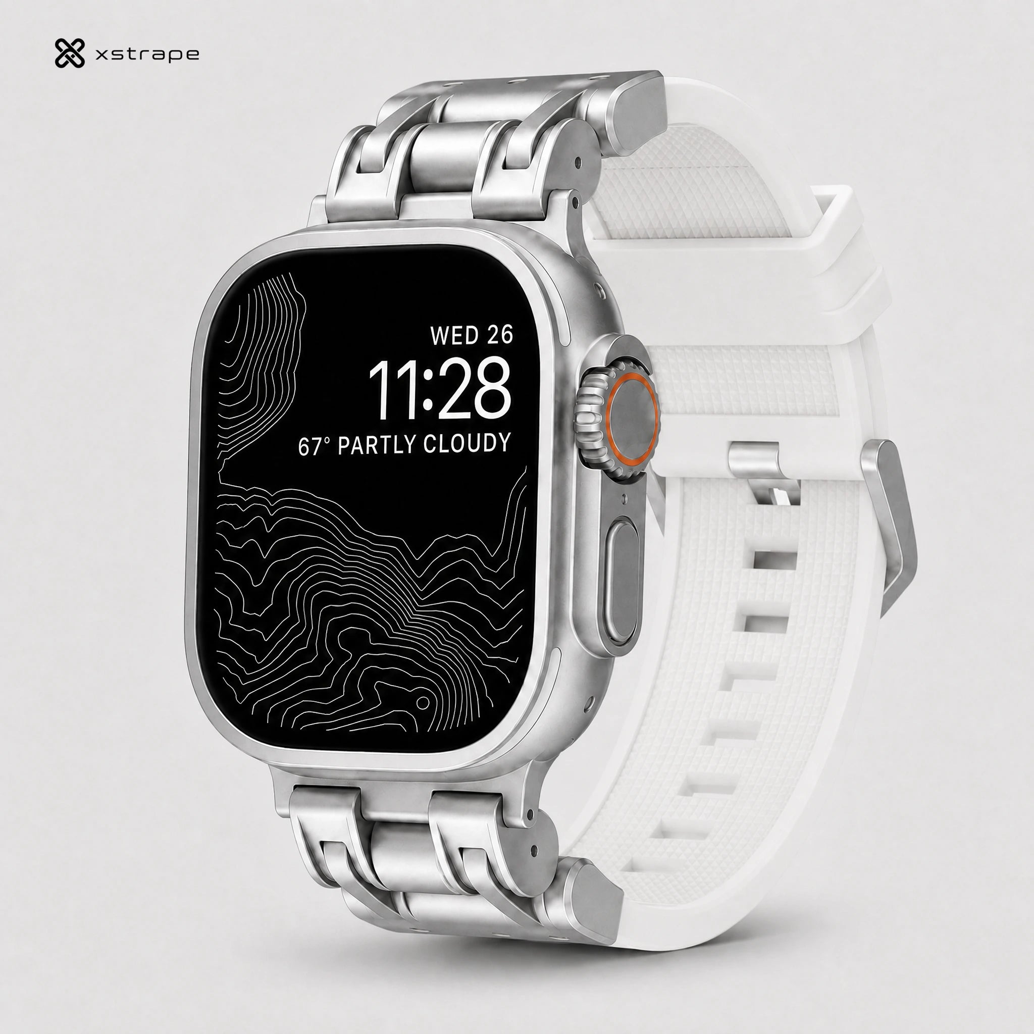Xstrape Smartwatch with Stainless Steel Band - Fitness Tracker