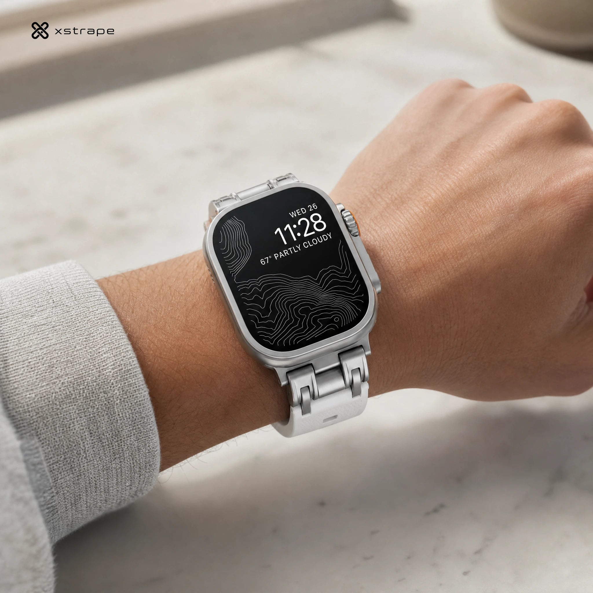 Xstrape Smartwatch with Stainless Steel Band - Fitness Tracker
