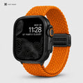 Xstrape Stylish Smartwatch with Durable Orange Braided Band