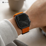 Xstrape Stylish Smartwatch with Durable Orange Braided Band