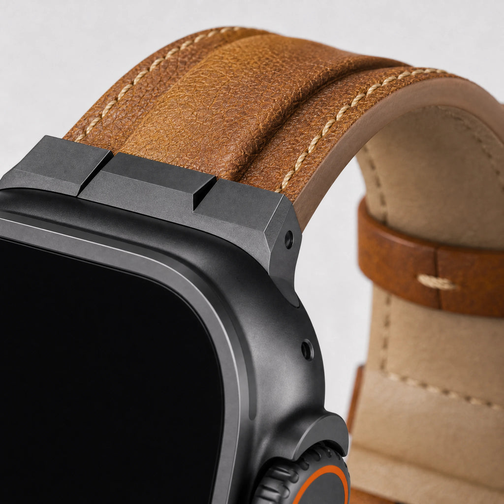 Xstrape Smartwatch with Leather Strap - Adventure Ready