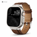 Xstrape Smartwatch with Brown Leather Band