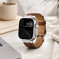 Xstrape Smartwatch with Brown Leather Band