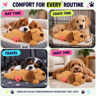 Heartbeat plush toy for naps crate time travel and quiet time
