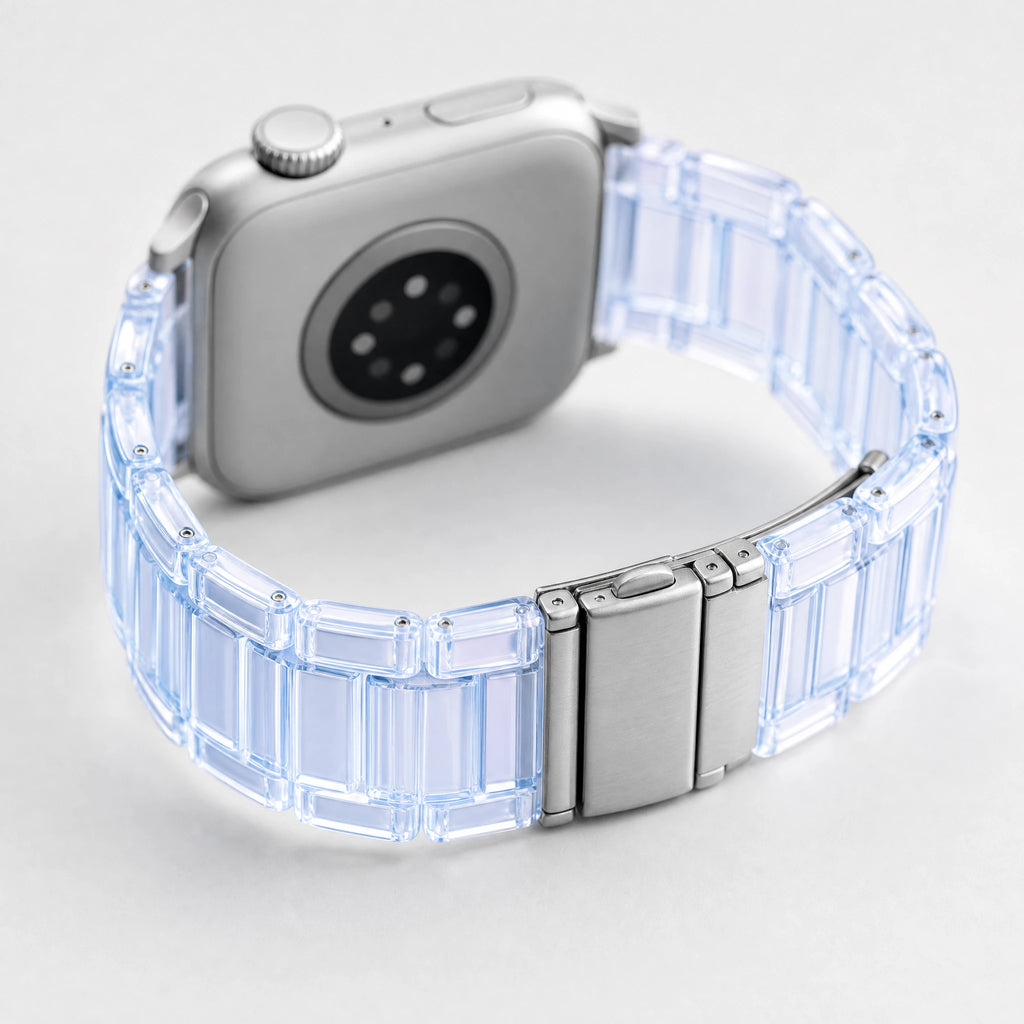 Xstrape Clear Blue Silicone Apple Watch Band