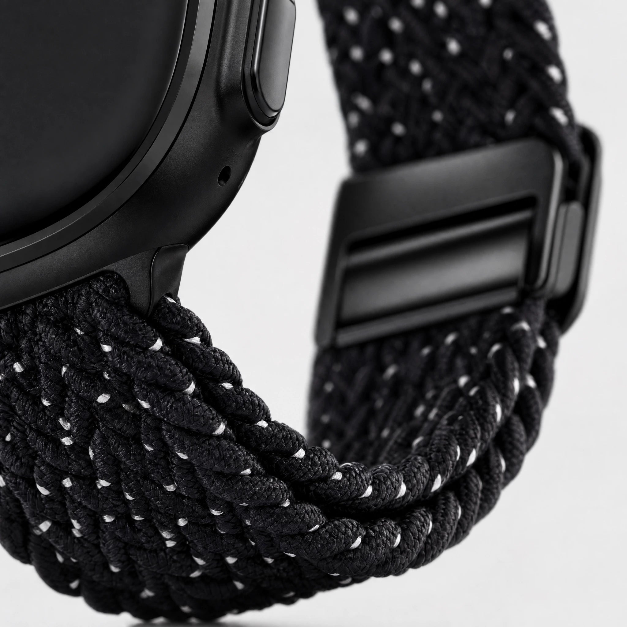 xstrape Black Reflective Braided Apple Watch Ultra Band