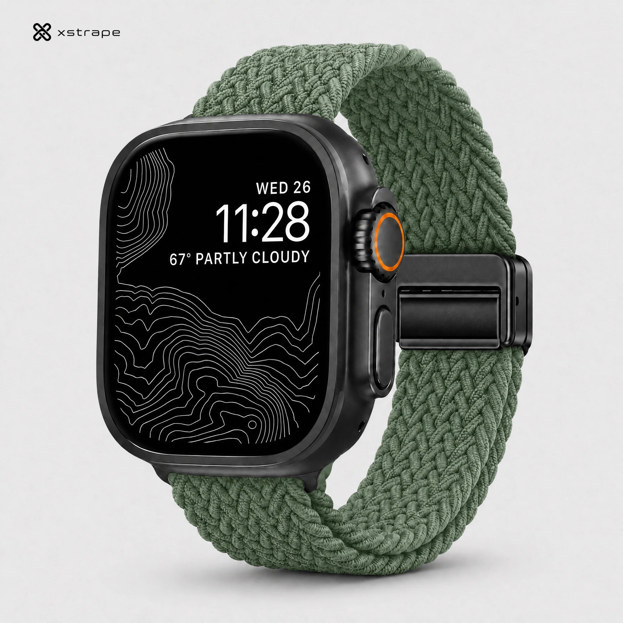 Xstrape Durable Outdoor Smartwatch with Braided Strap