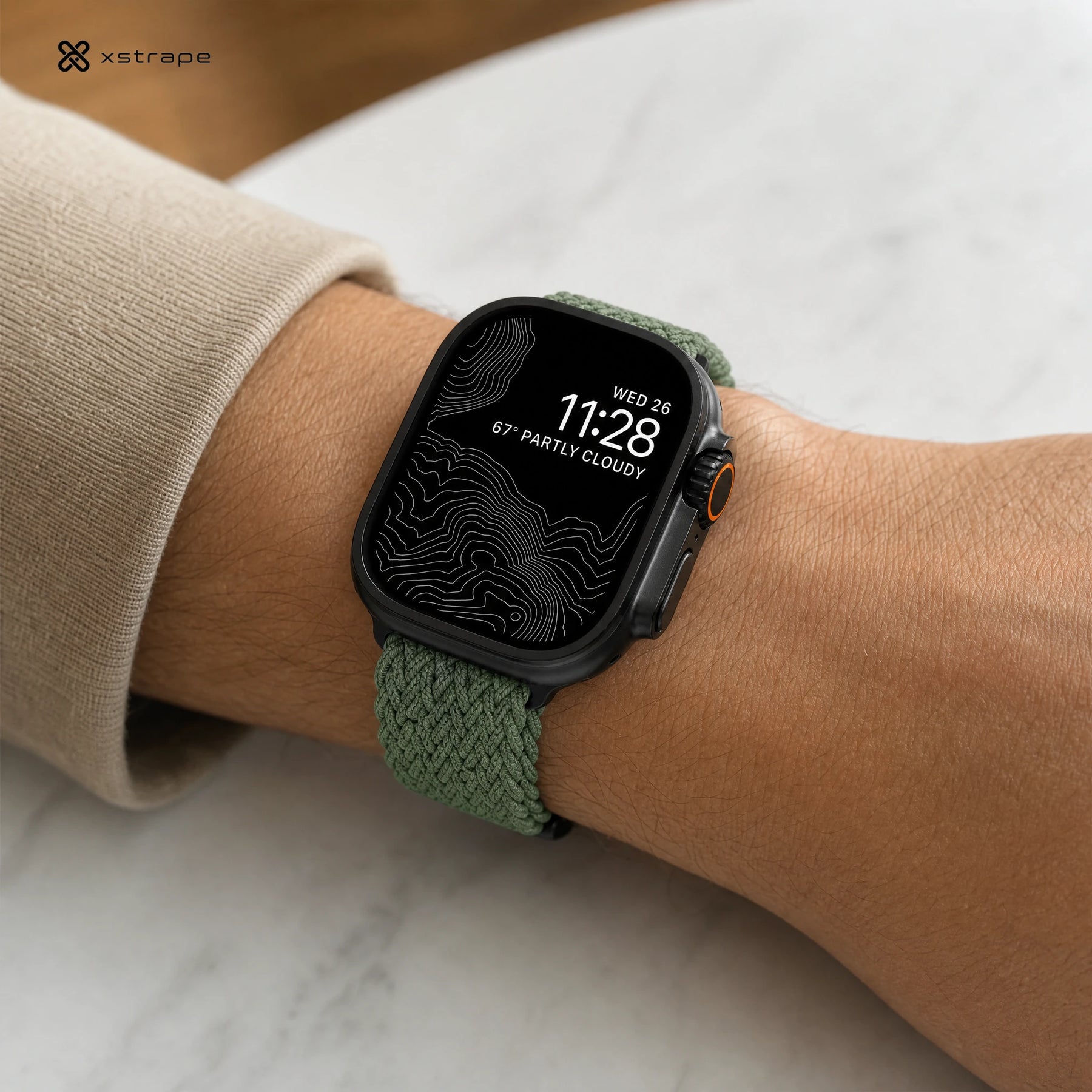 Xstrape Durable Outdoor Smartwatch with Braided Strap