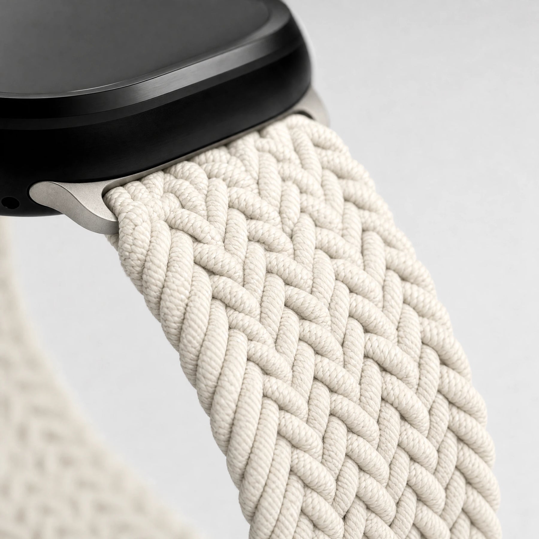 xstrape Cream Braided Apple Watch Band with Magnetic Clasp