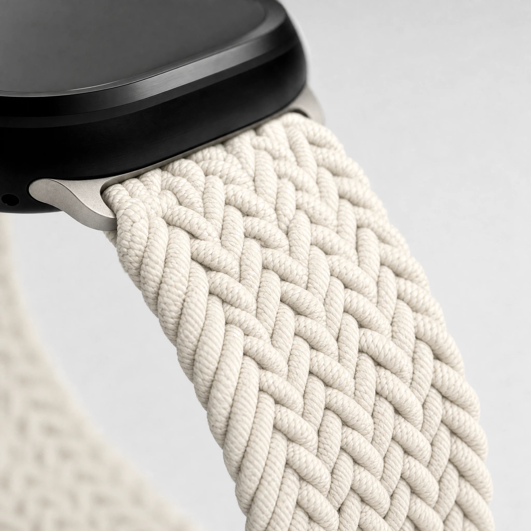 xstrape Cream Braided Apple Watch Band with Magnetic Clasp