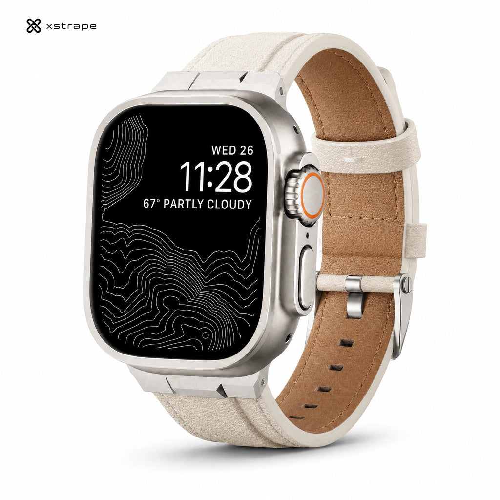 Xstrape Premium Leather Apple Watch Band - Stylish & Durable Replacement Strap