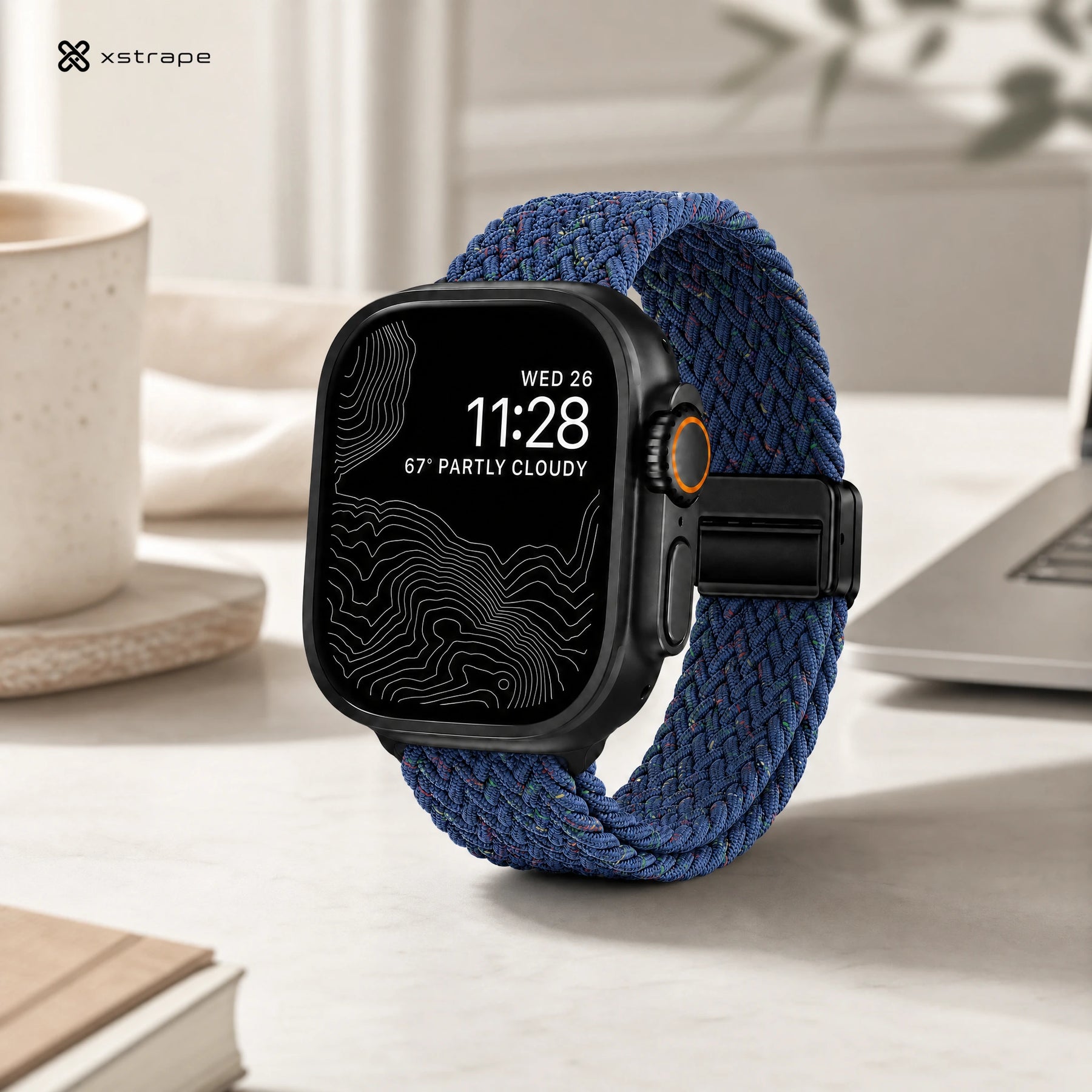 Xstrape Smart Watch with Braided Strap _ Stylish Fitness Companion