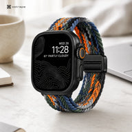 xstrape Braided Solo Loop Apple Watch Band - Stretch Nylon Sport Strap with Adjustable Buckle