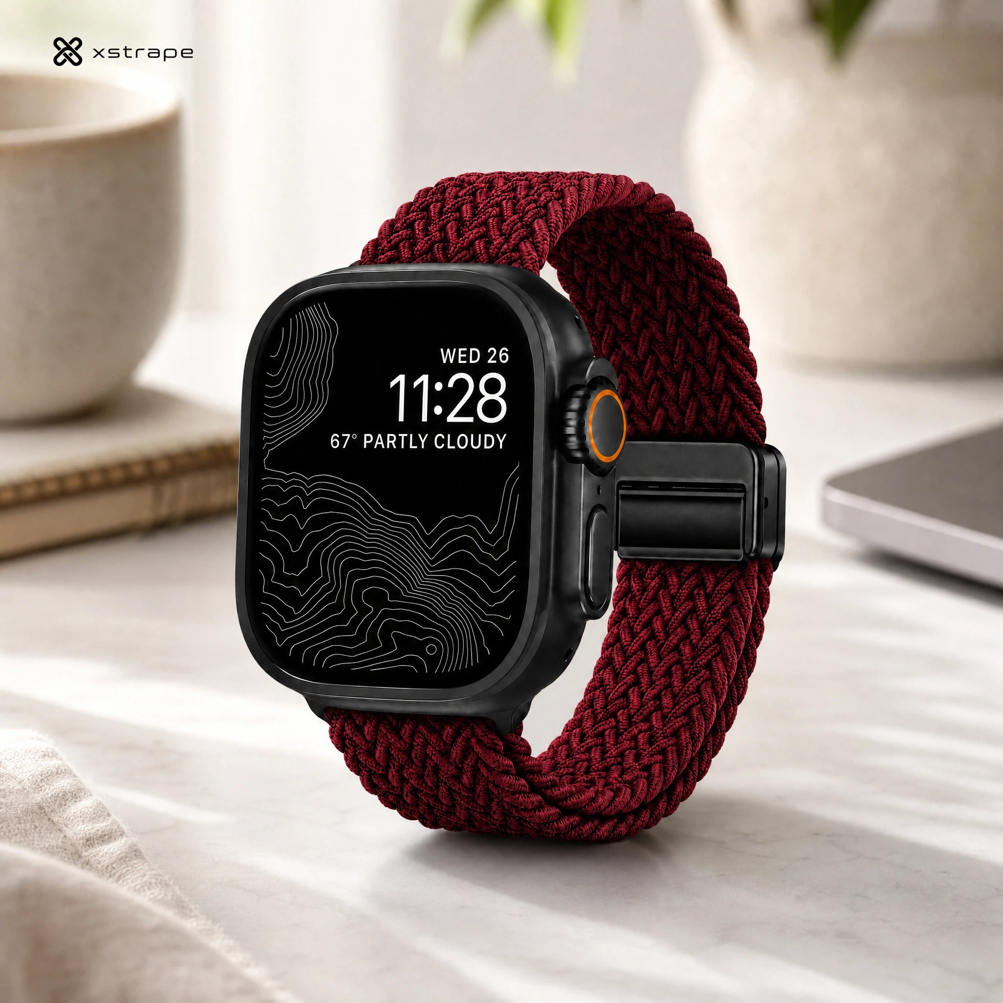 Stylish Smartwatch with Braided Strap - Xstrape