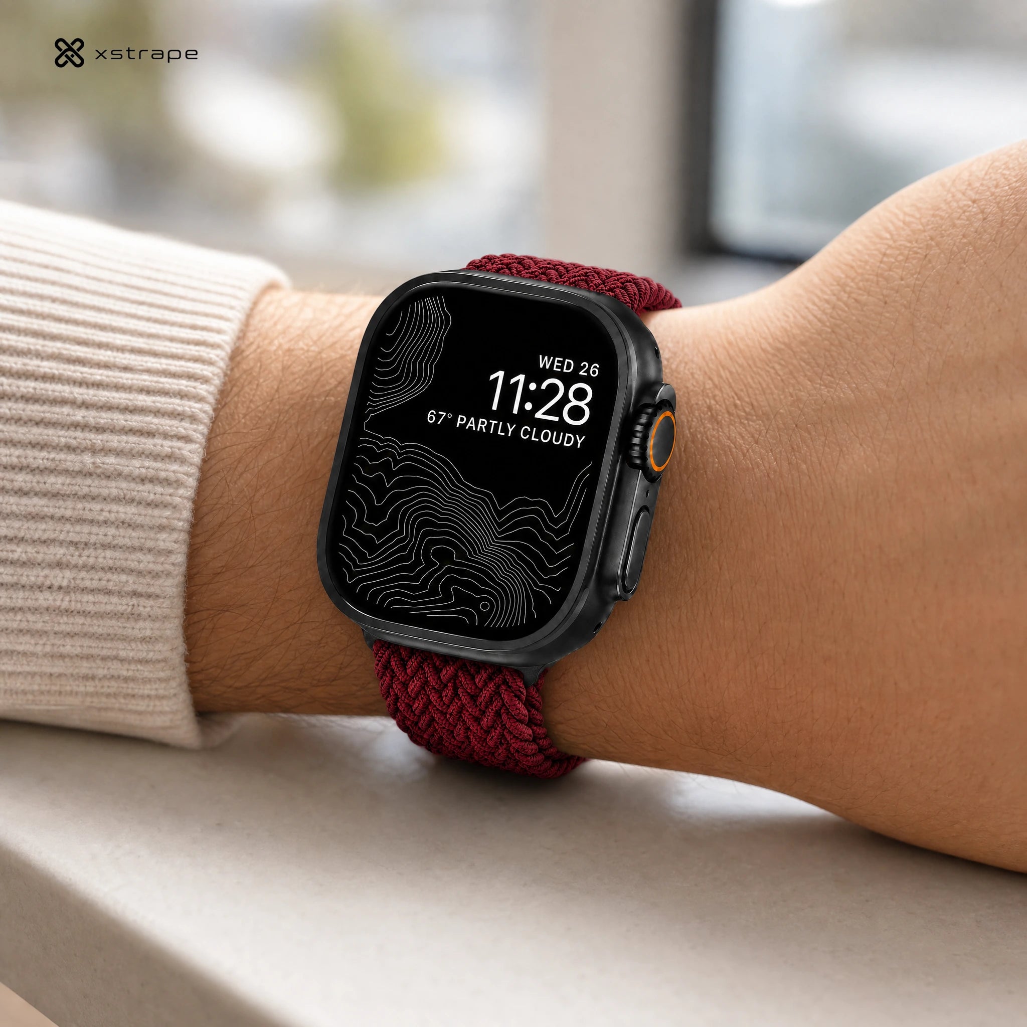 Stylish Smartwatch with Braided Strap - Xstrape
