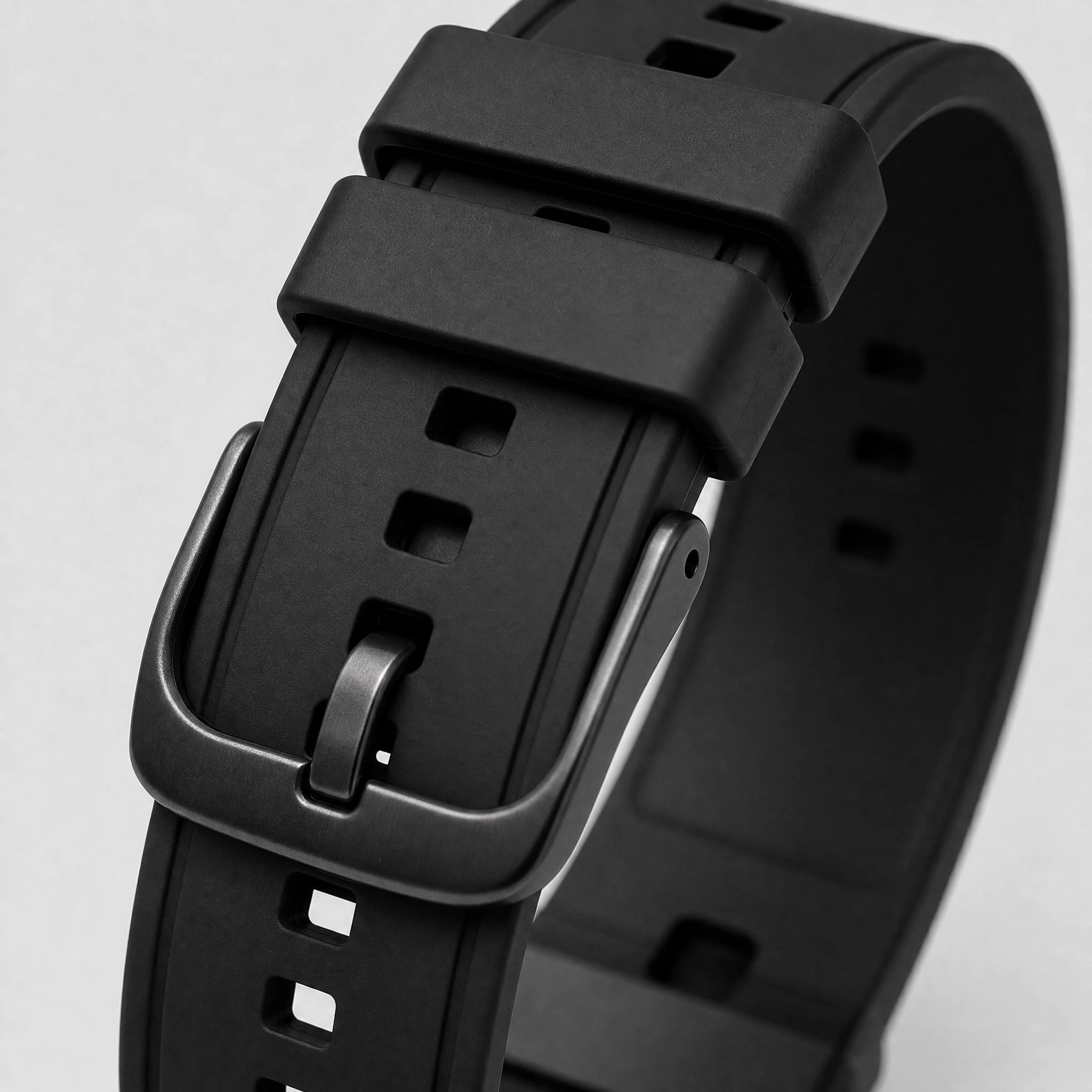 xstrape Rugged Black Silicone Smartwatch Band for Apple Watch Ultra