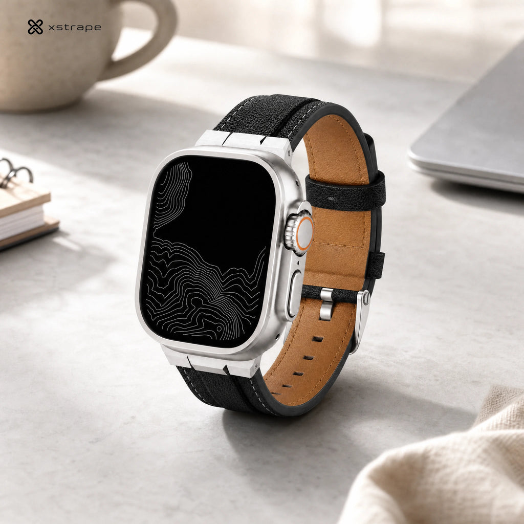Xstrape Stylish Smart Watch with Leather Strap
