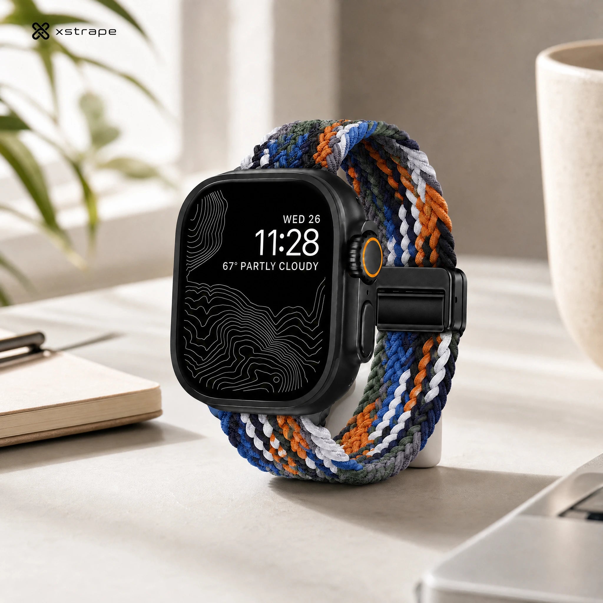 Xstrape Smart Watch with Braided Strap - Stylish & Functional