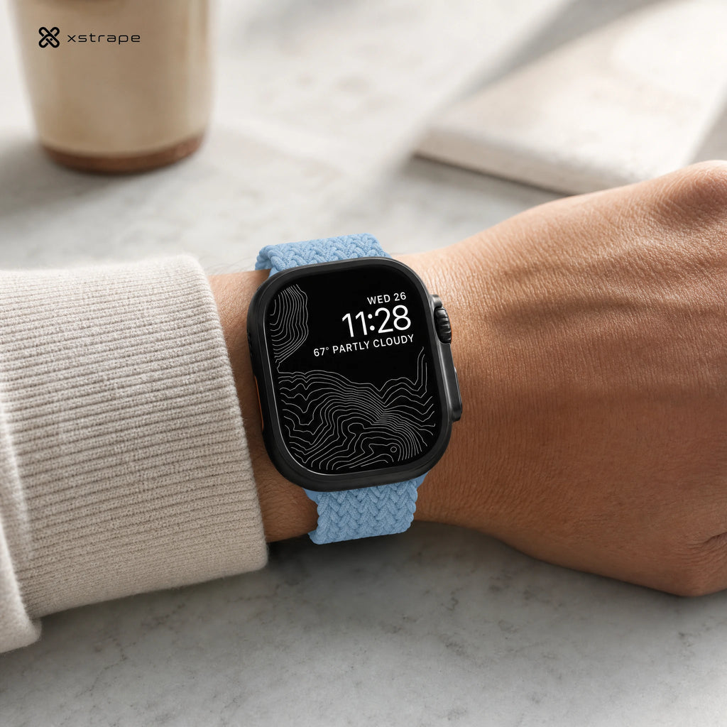 Xstrape Smartwatch with Stylish Blue Braided Band
