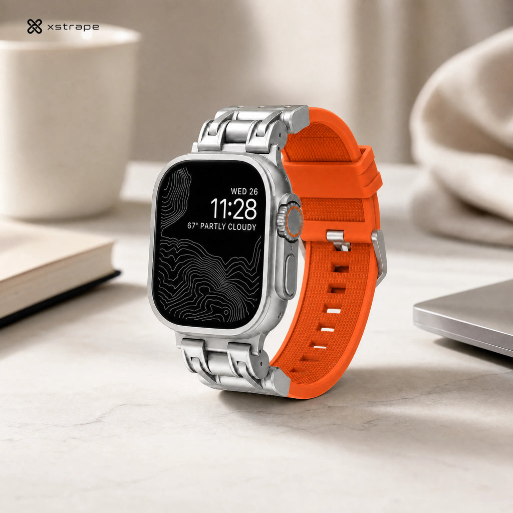 Xstrape Weatherproof Smartwatch with Stainless Steel Band
