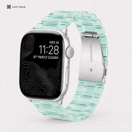 Xstrape Aqua Crystal Link Bracelet for Apple Watch