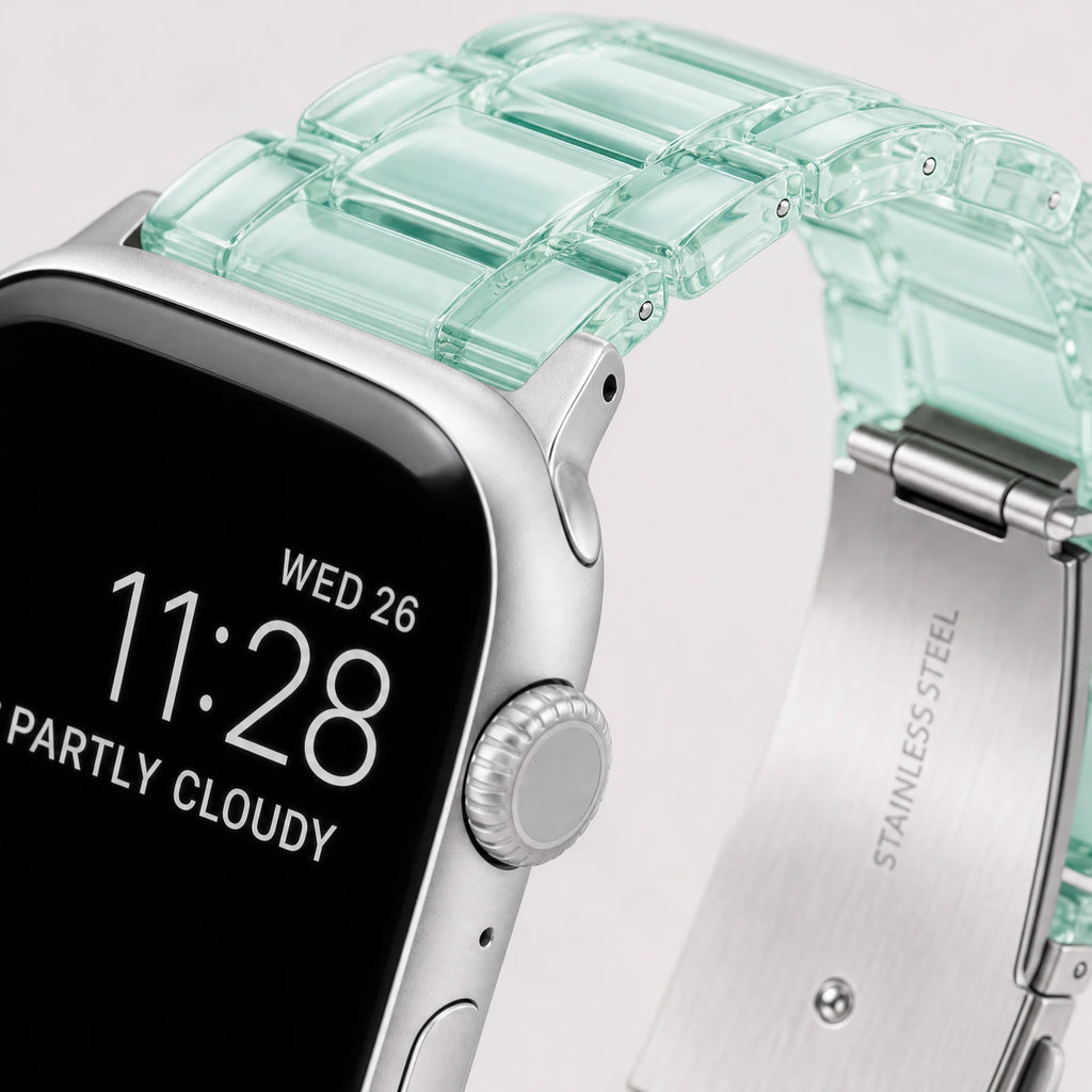 Xstrape Aqua Crystal Link Bracelet for Apple Watch