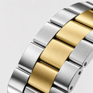 xstrape Luxury Stainless Steel Apple Watch Band with Rugged Metal Case - Silver & Gold