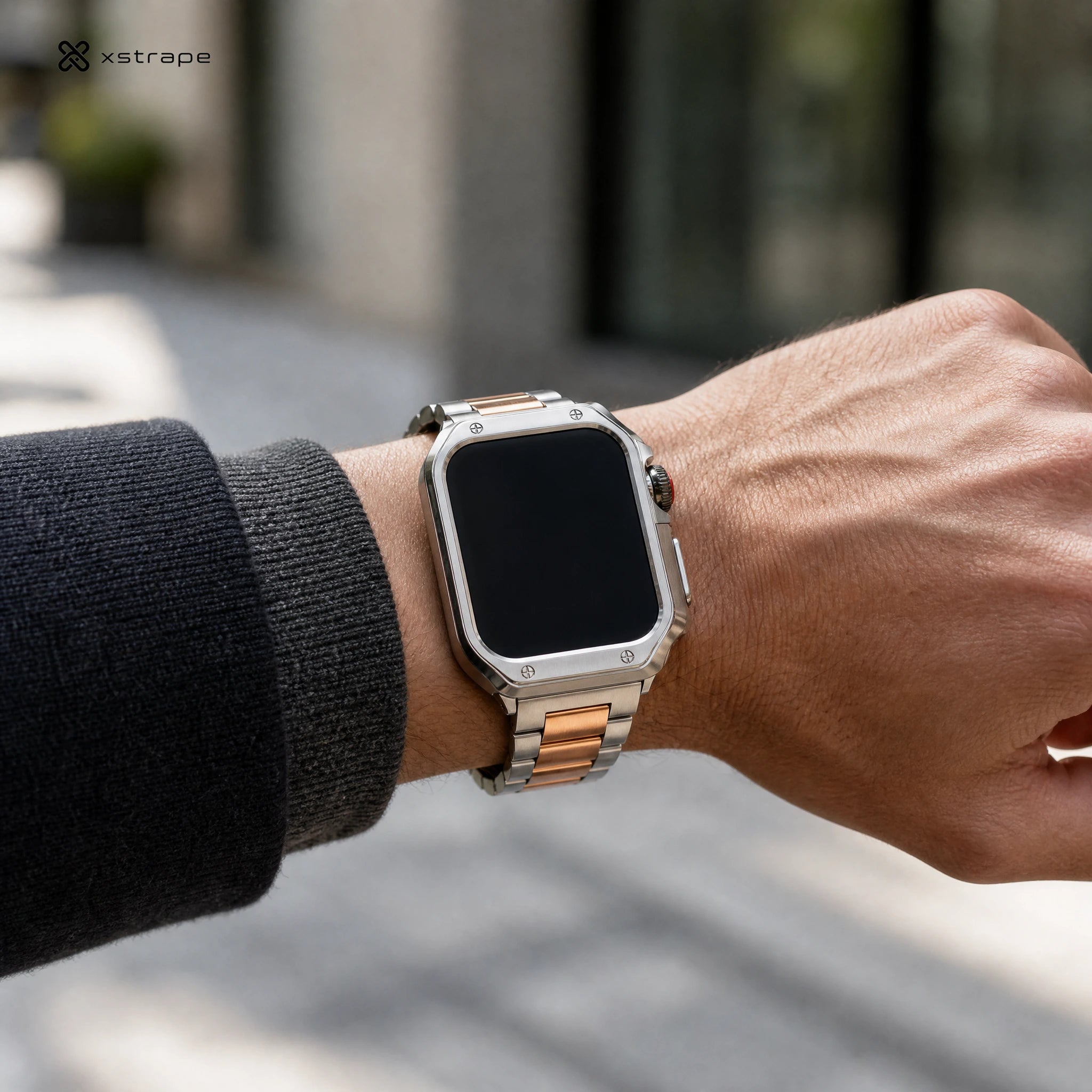 Xstrape Luxury Smartwatch with Stainless Steel Bracelet