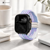 xstrape Pastel Braided Solo Loop Apple Watch Band - Soft Stretch Nylon Strap