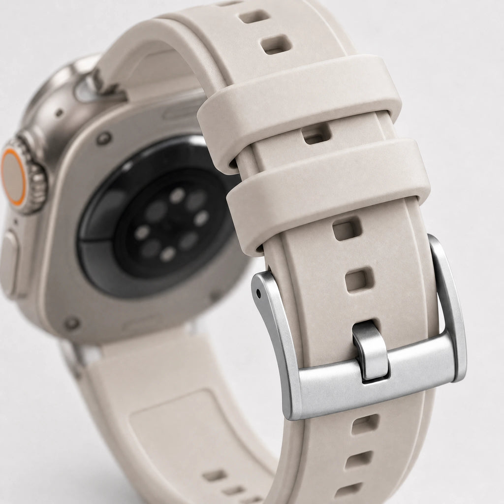 xstrape Rugged Beige Silicone Band for Apple Watch Ultra 2/Ultra 49mm