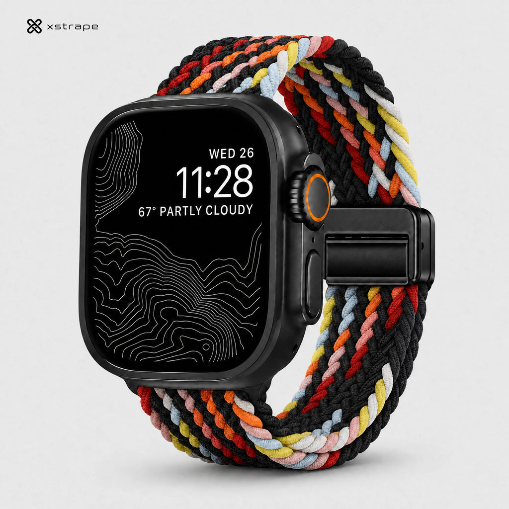 Xstrape Colorful Braided Sport Watch Band for Smartwatches
