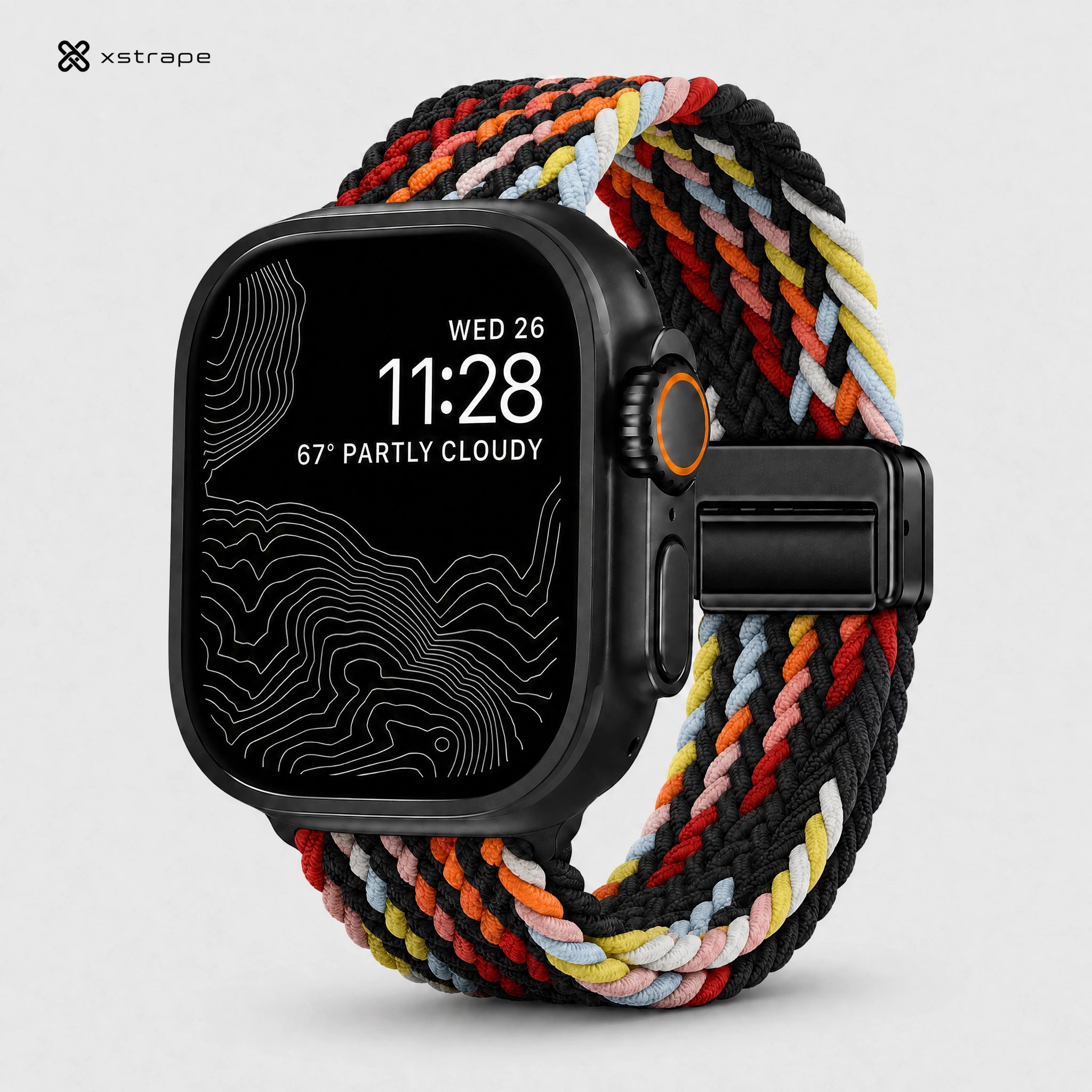 Xstrape Colorful Braided Sport Watch Band for Smartwatches