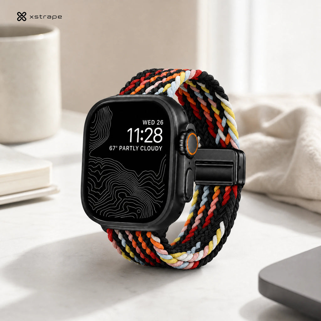 Xstrape Colorful Braided Sport Watch Band for Smartwatches