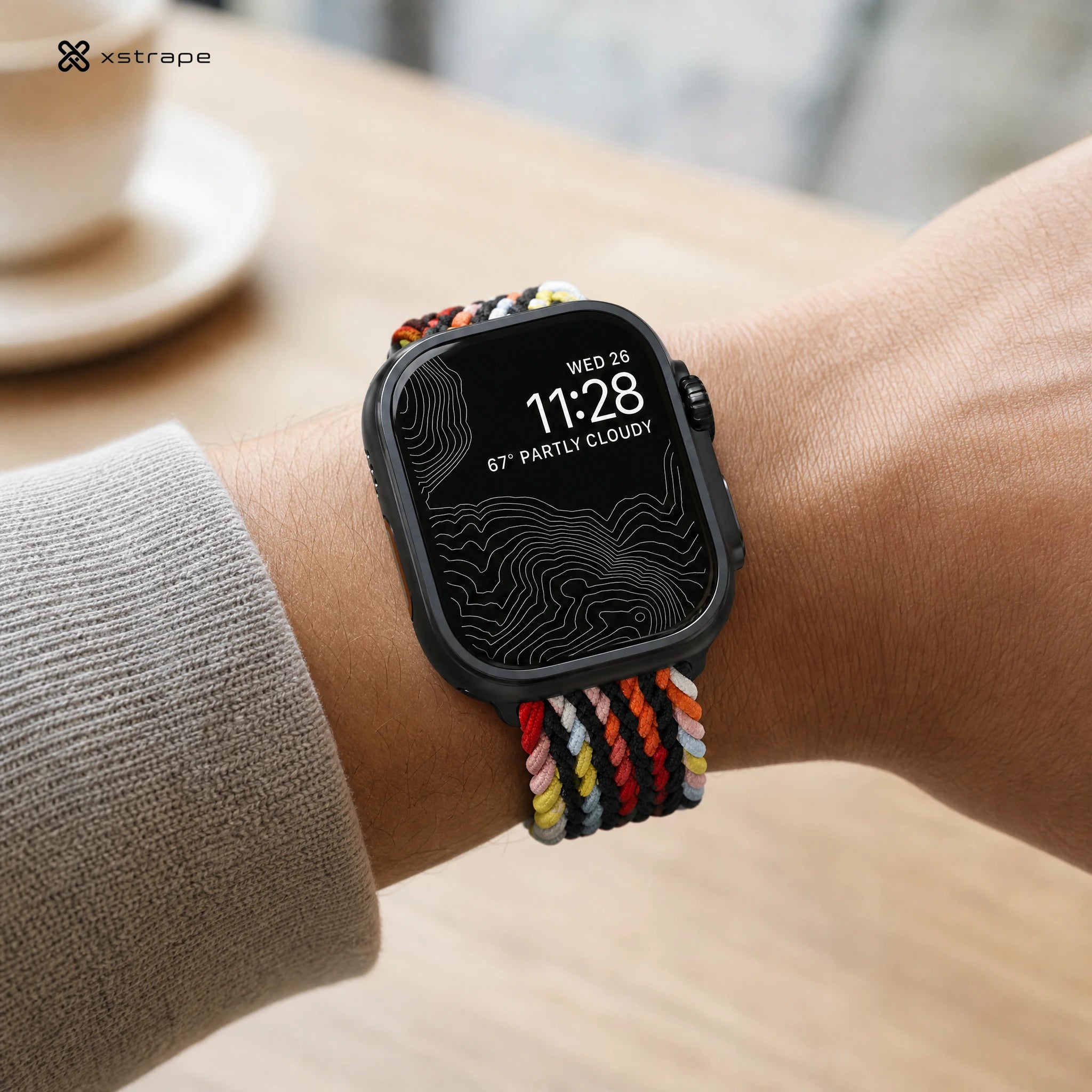 Xstrape Colorful Braided Sport Watch Band for Smartwatches