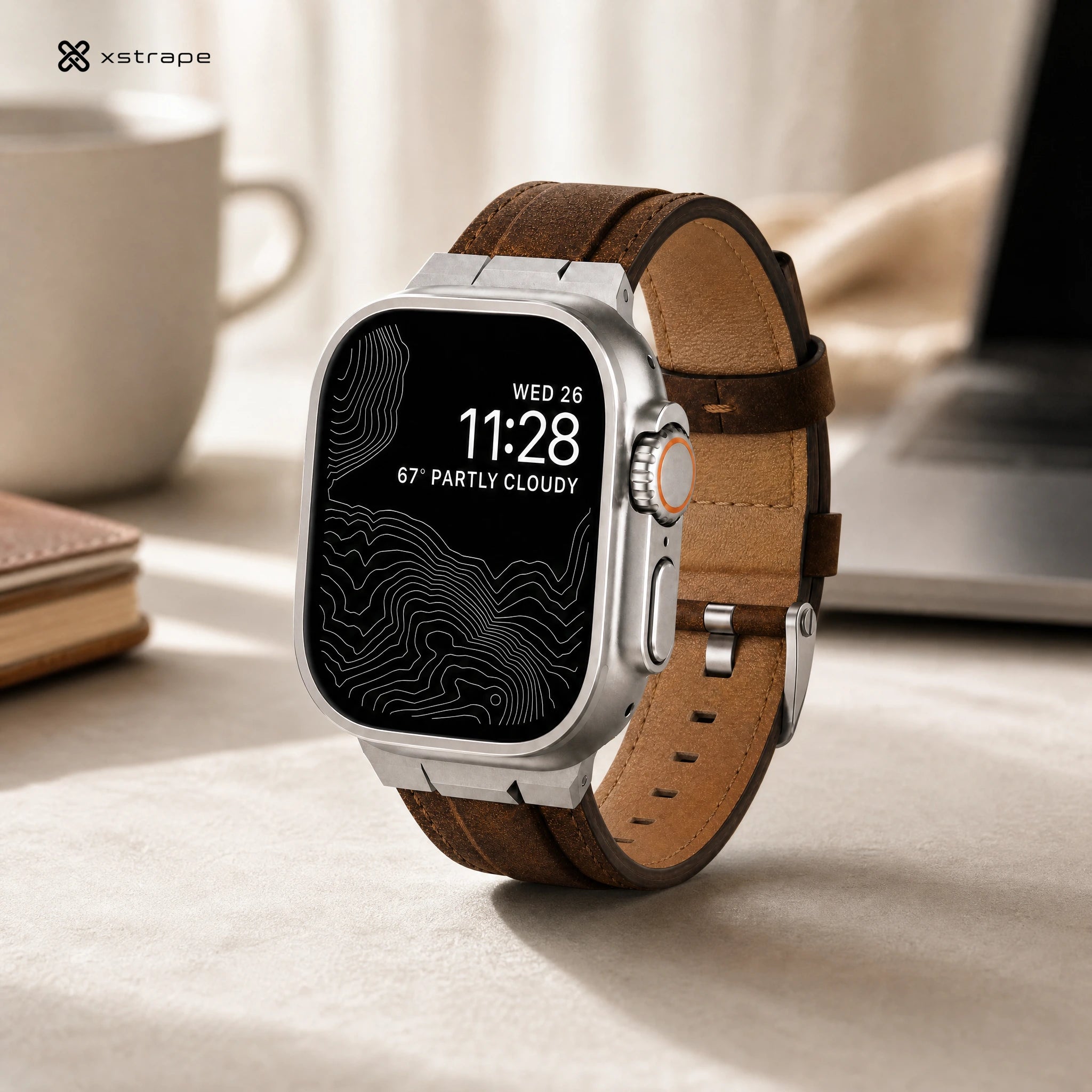Xstrape Premium Smartwatch with Leather Strap